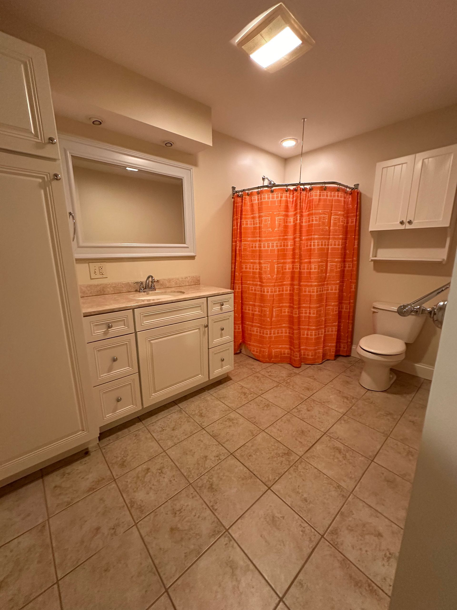 Full bathroom with shower