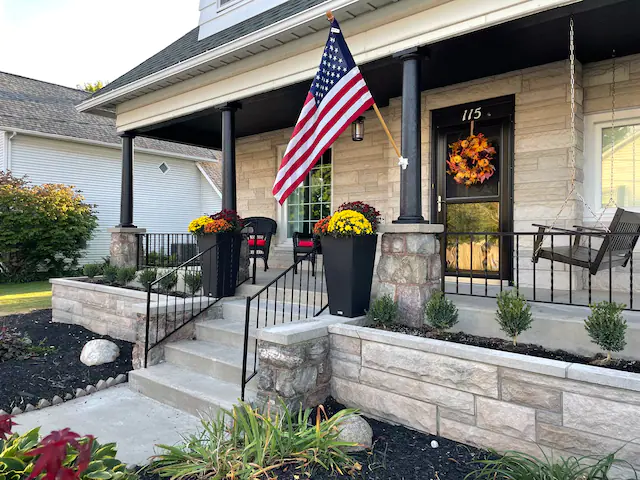 Brown Street Bungalow | Middlebury, Indiana Amish Country | Front Porch