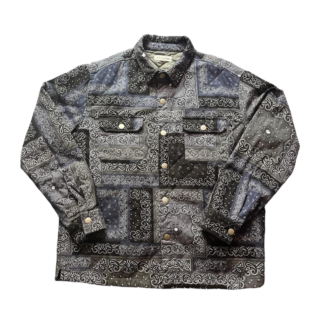 Pac-sun 'Blue Bandana' Button Up Jacket