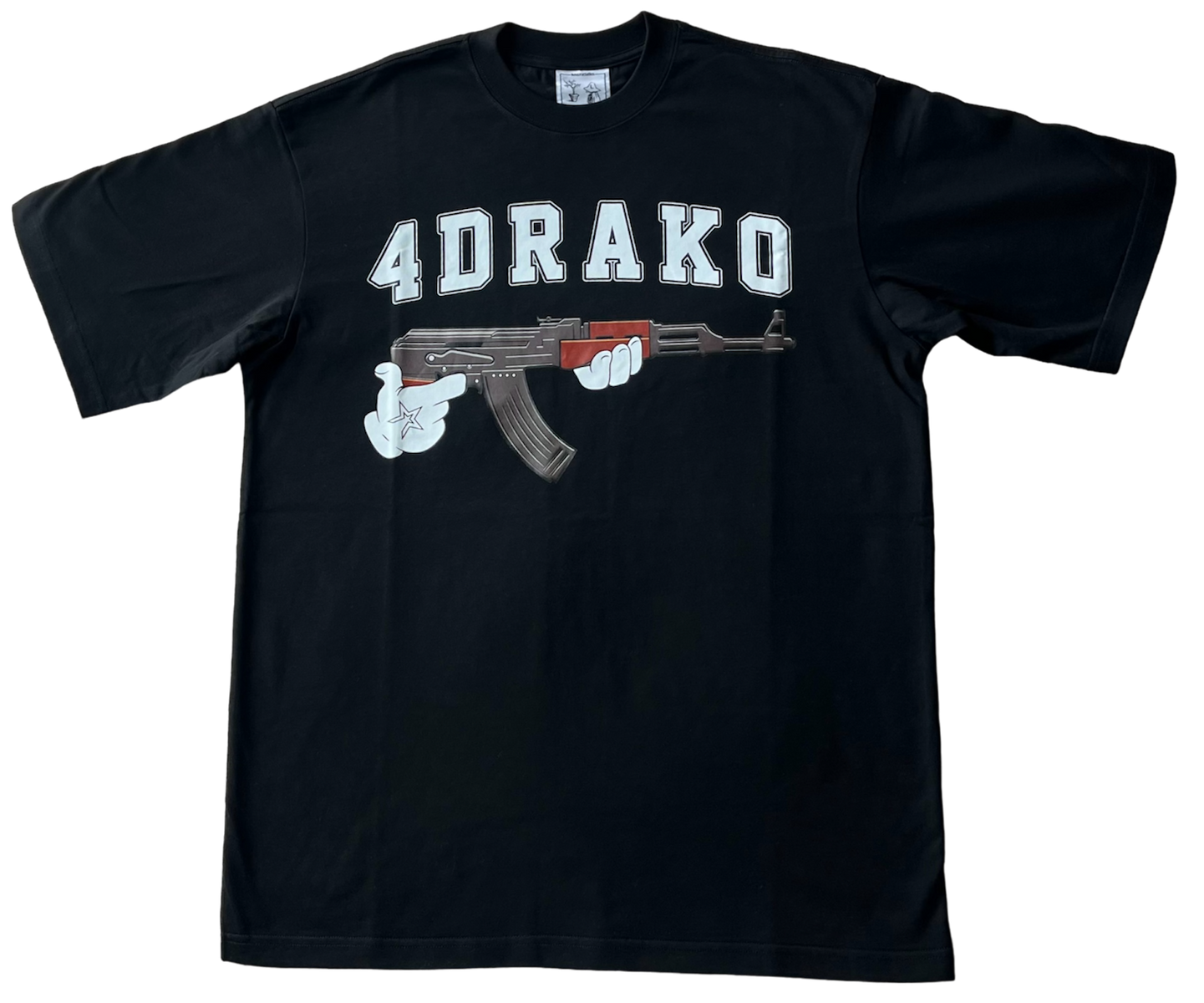 Black 'AK47' Tee