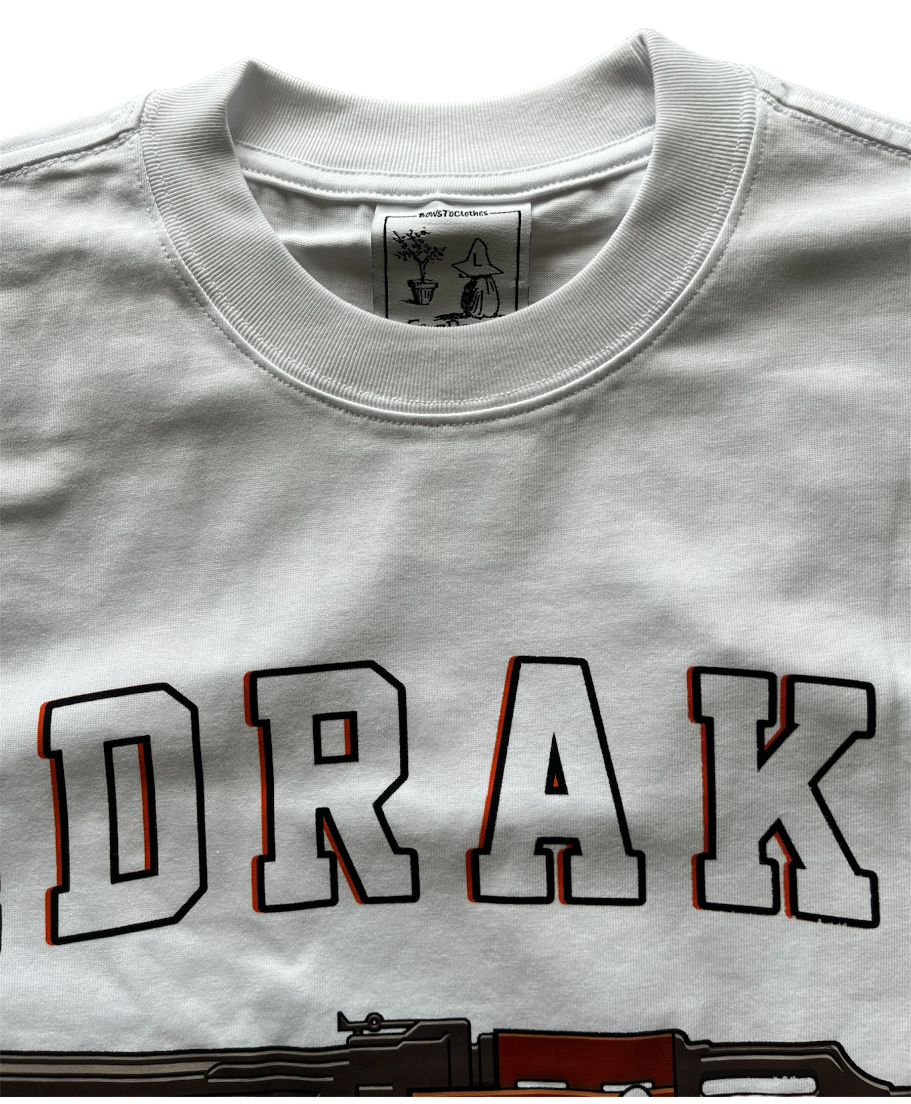 White 'AK47' Tee