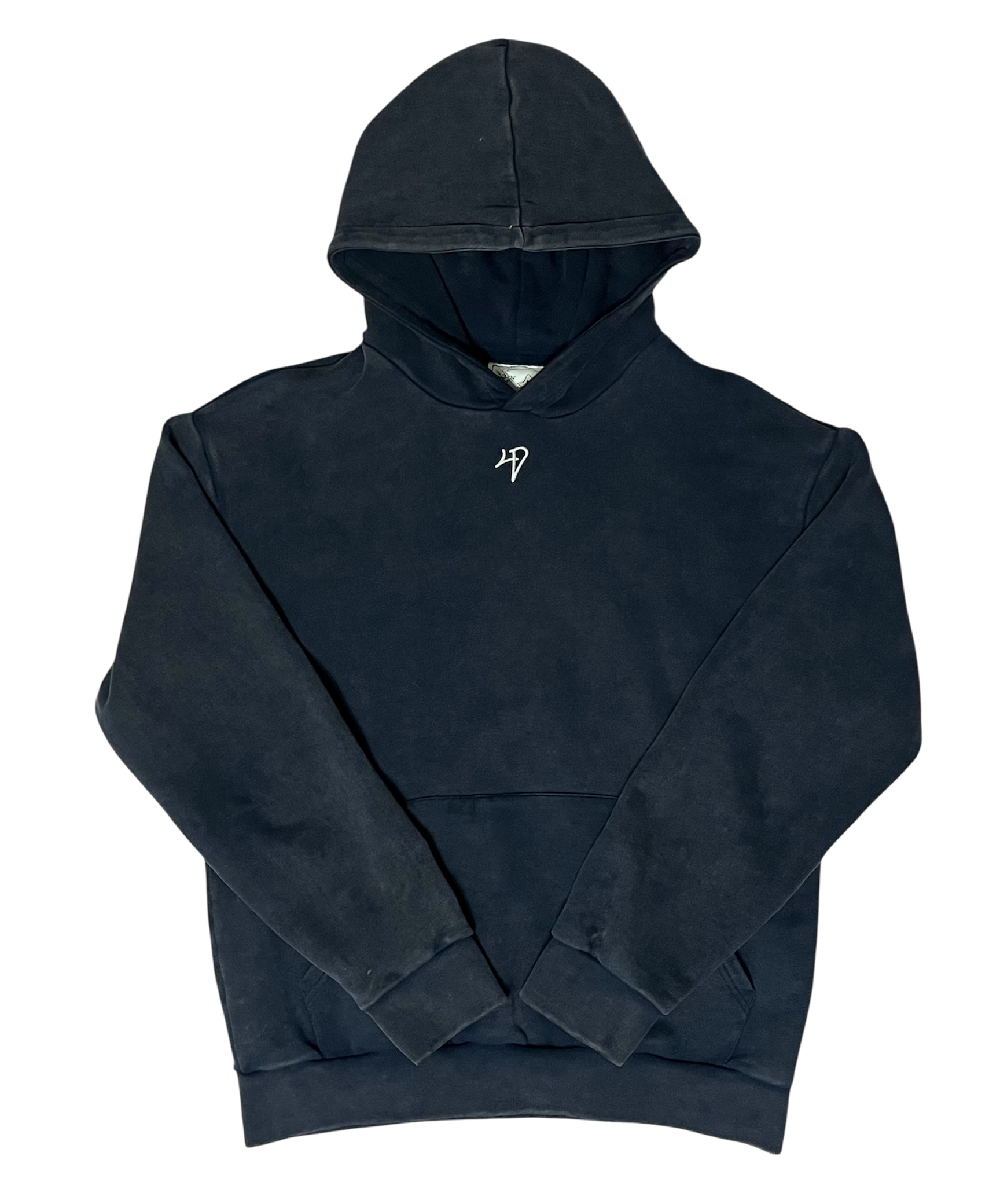 Washed Navy '4D' Hoodie