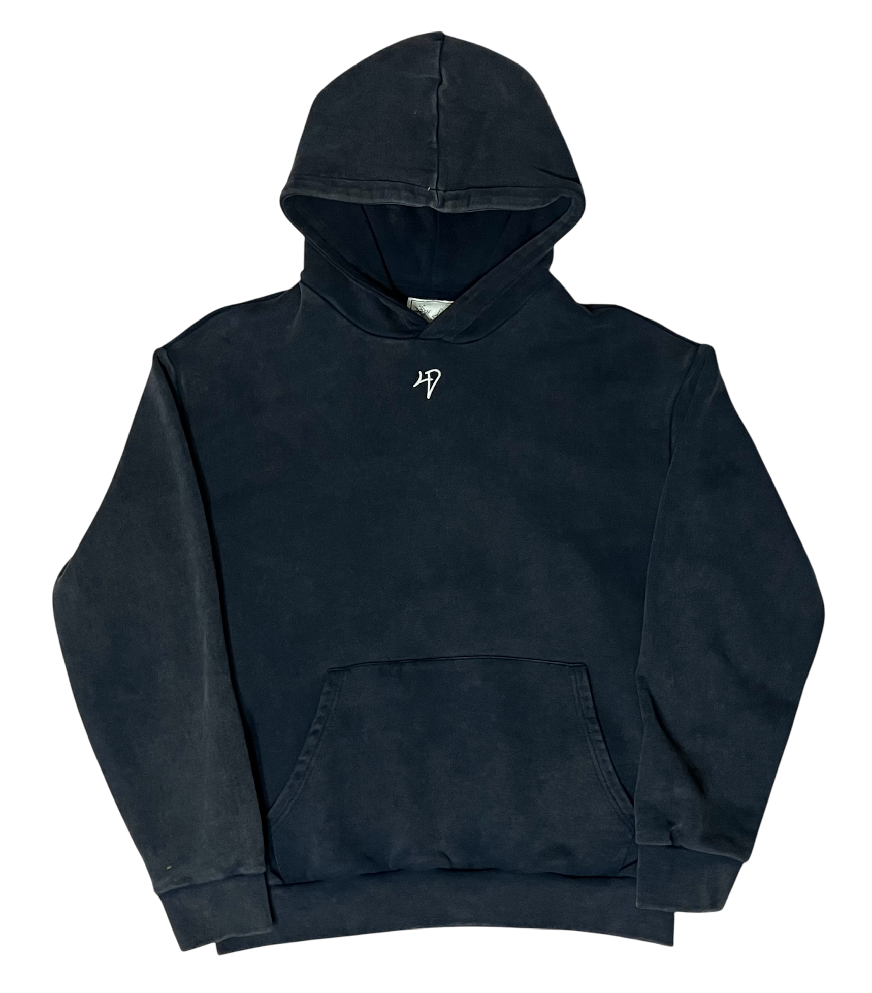 Washed Navy '4D' Hoodie