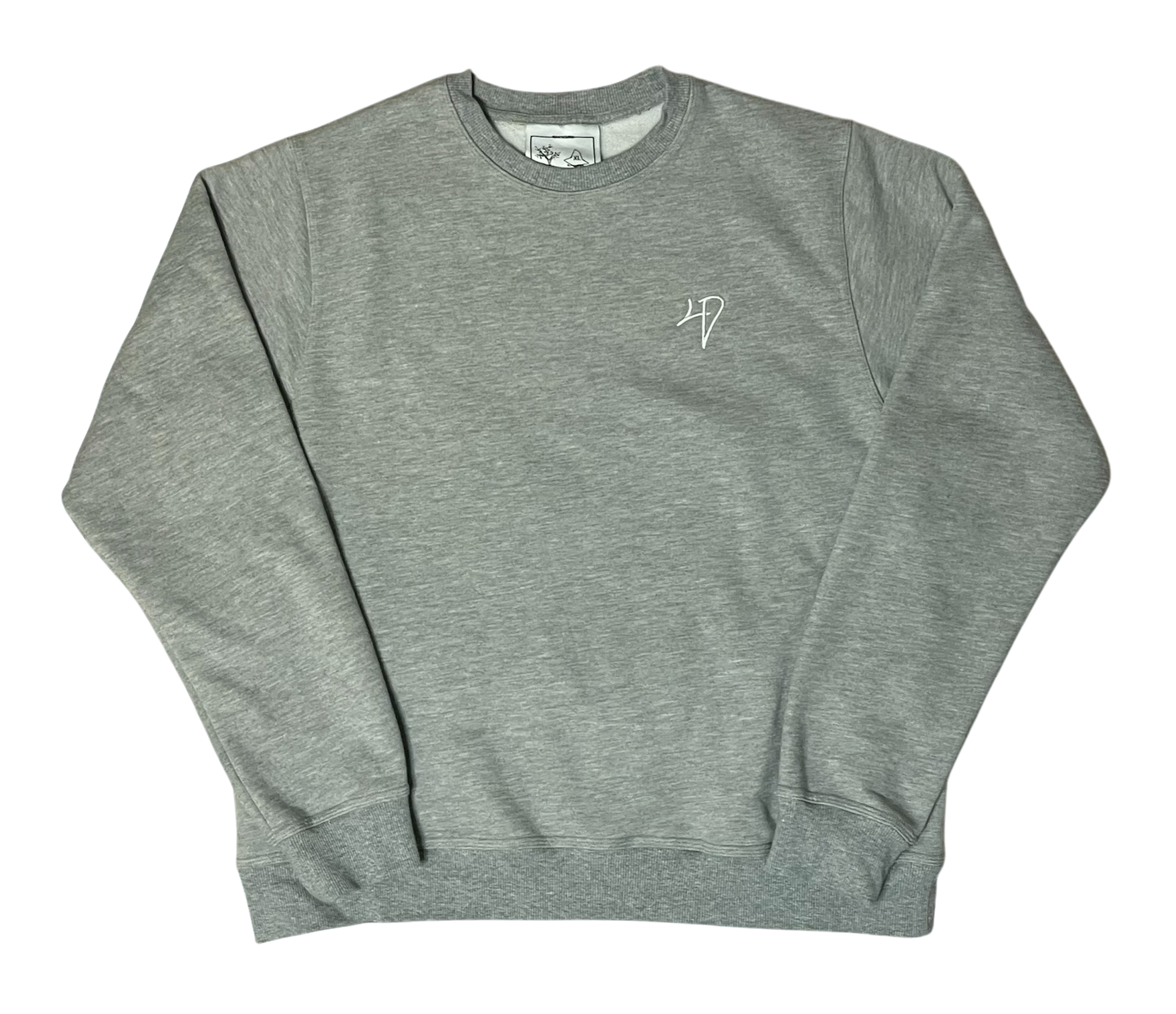 Gray '4D' Crewneck
