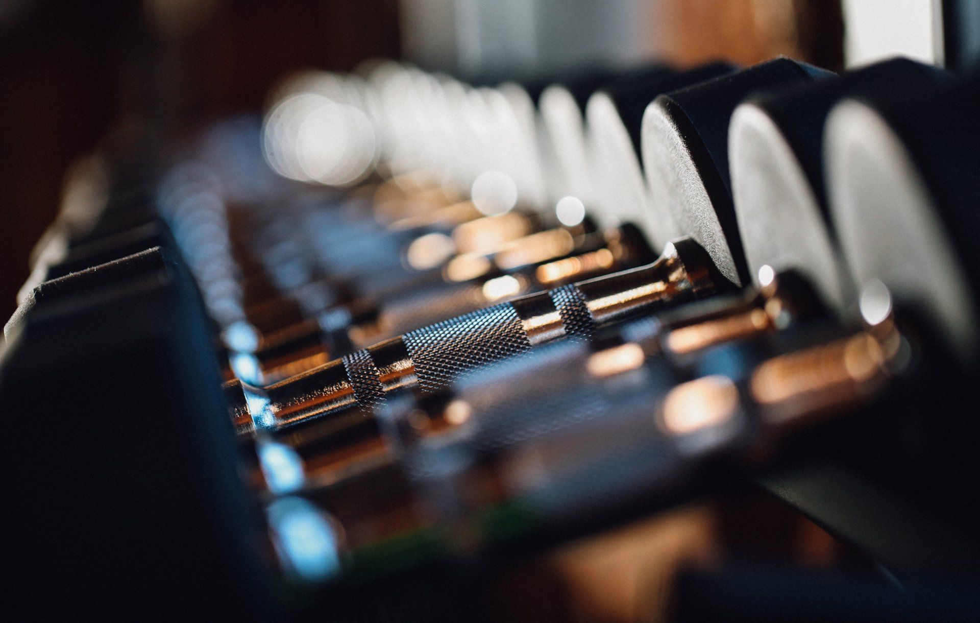 The HIIT West Hampstead studio with dumbbells ready for a private hire session
