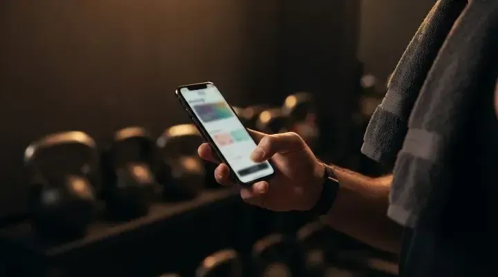 Member checking remaining class credits on the HIIT West Hampstead app