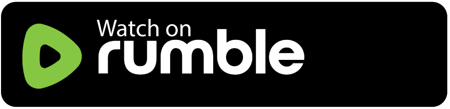 Watch on Rumble logo with green play icon on a black background