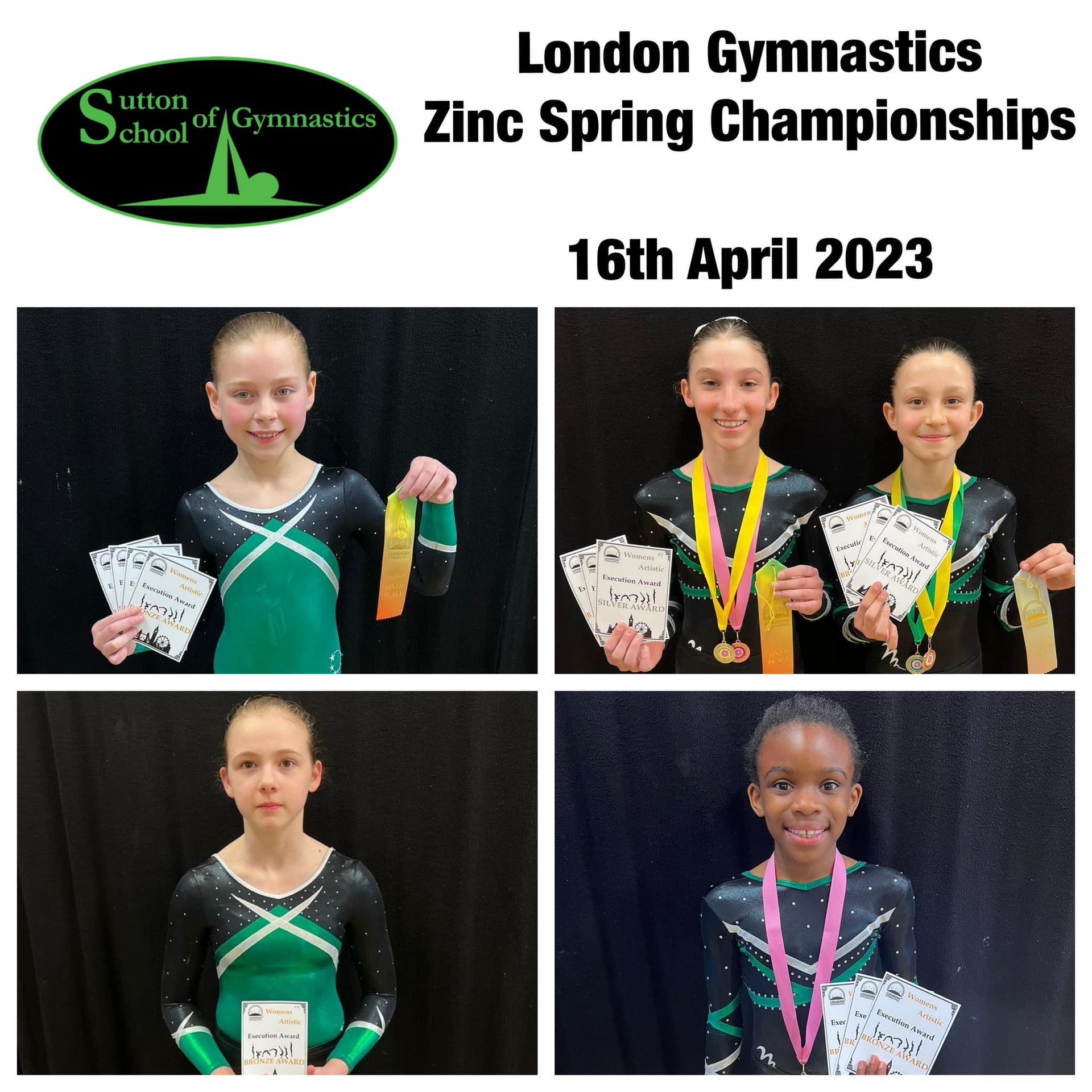 Gymnasts smiling after their competition