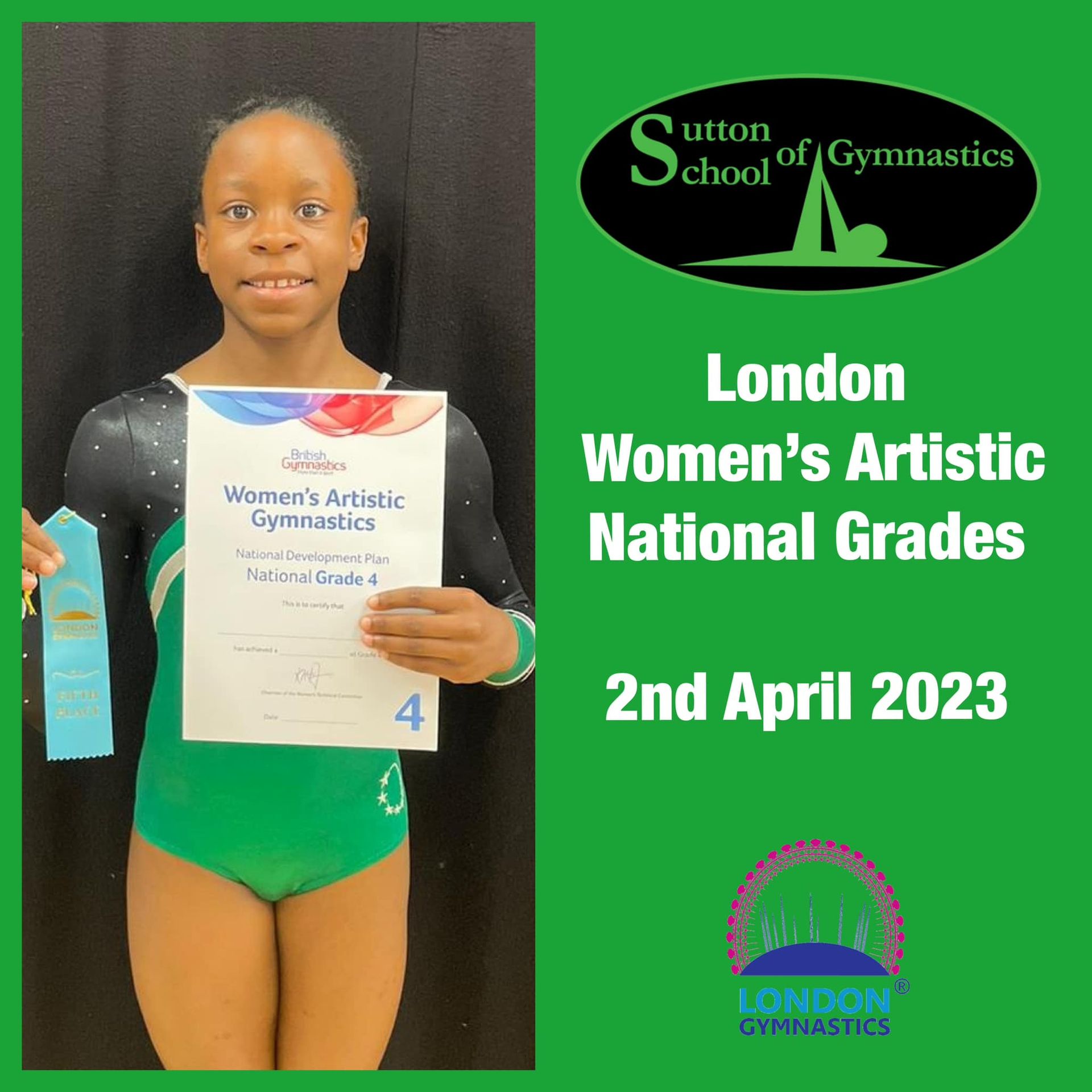 Gymnasts smiling after their competition