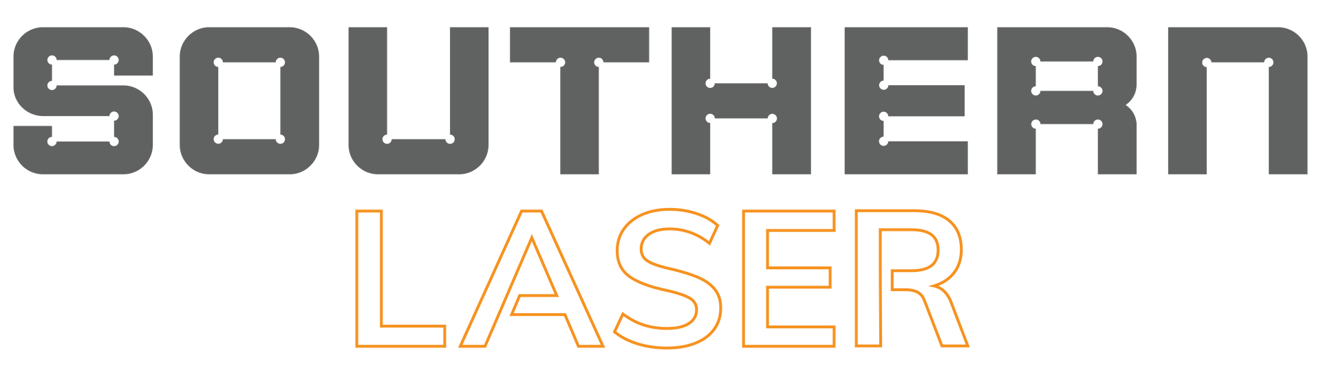 Southern Laser logo with gray 
