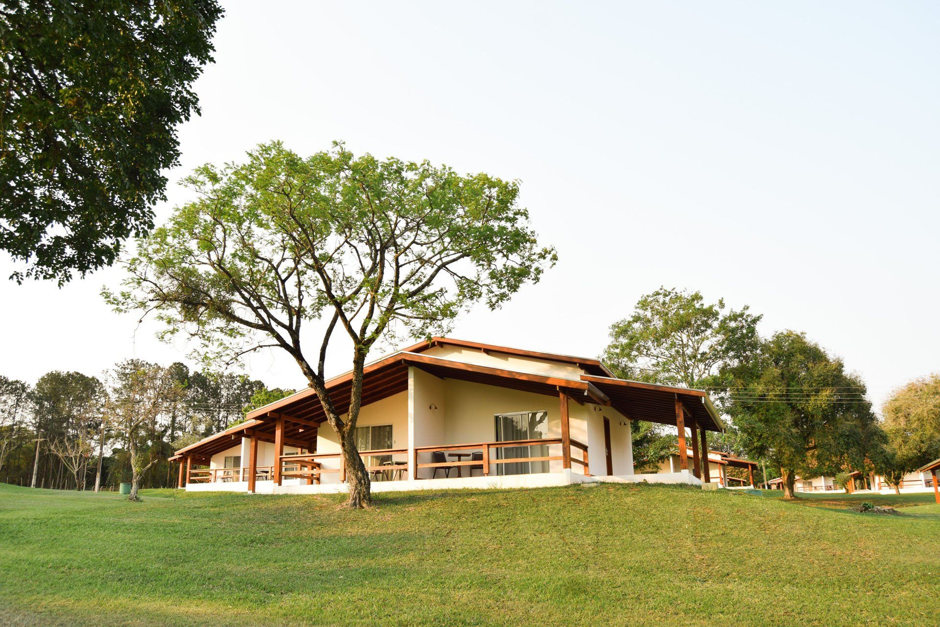 Linda paisagem do chalé Experience hotel fazenda vale das águas