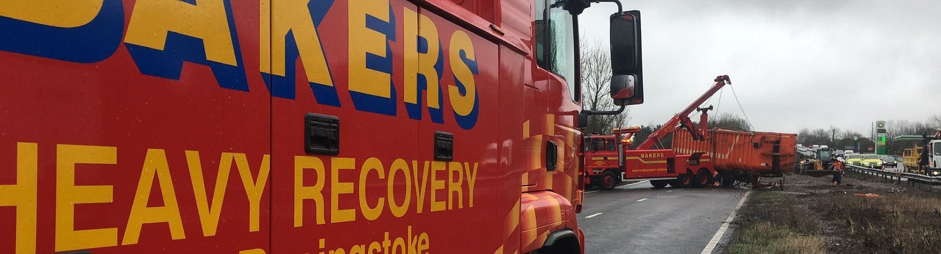 Heavy recovery operation in Hampshire