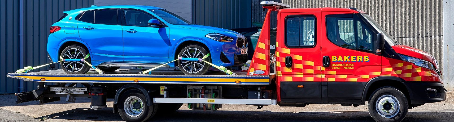 Bakers Recovery Truck with Car Loaded
