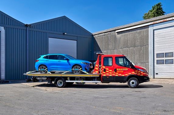 Bakers Recovery Truck with Car Loaded