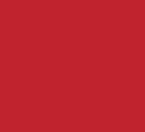 Solid red background.