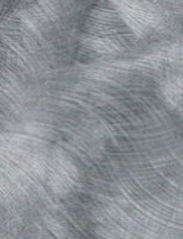 Swirling, brushed metal texture in shades of gray.