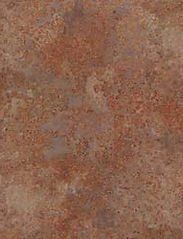 Brown and orange mottled surface with a rusted appearance.