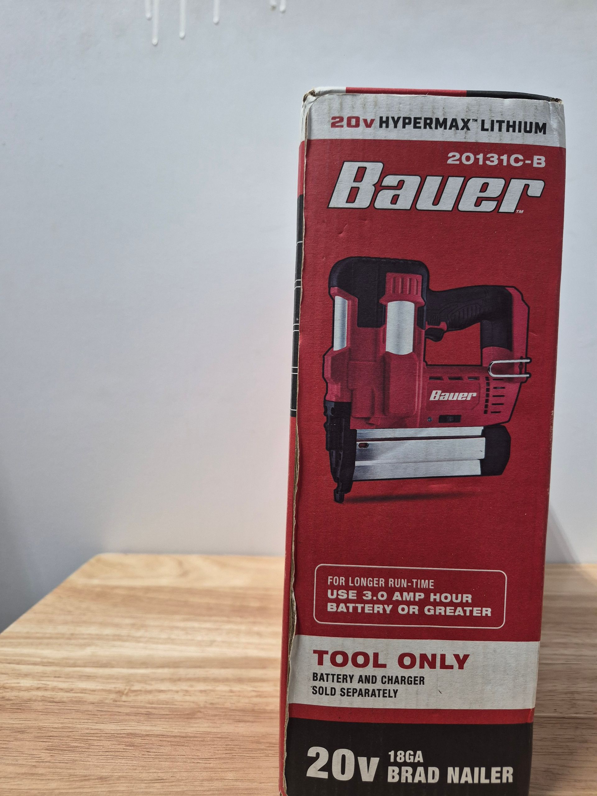 Bauer 20V 18GA brad nailer
