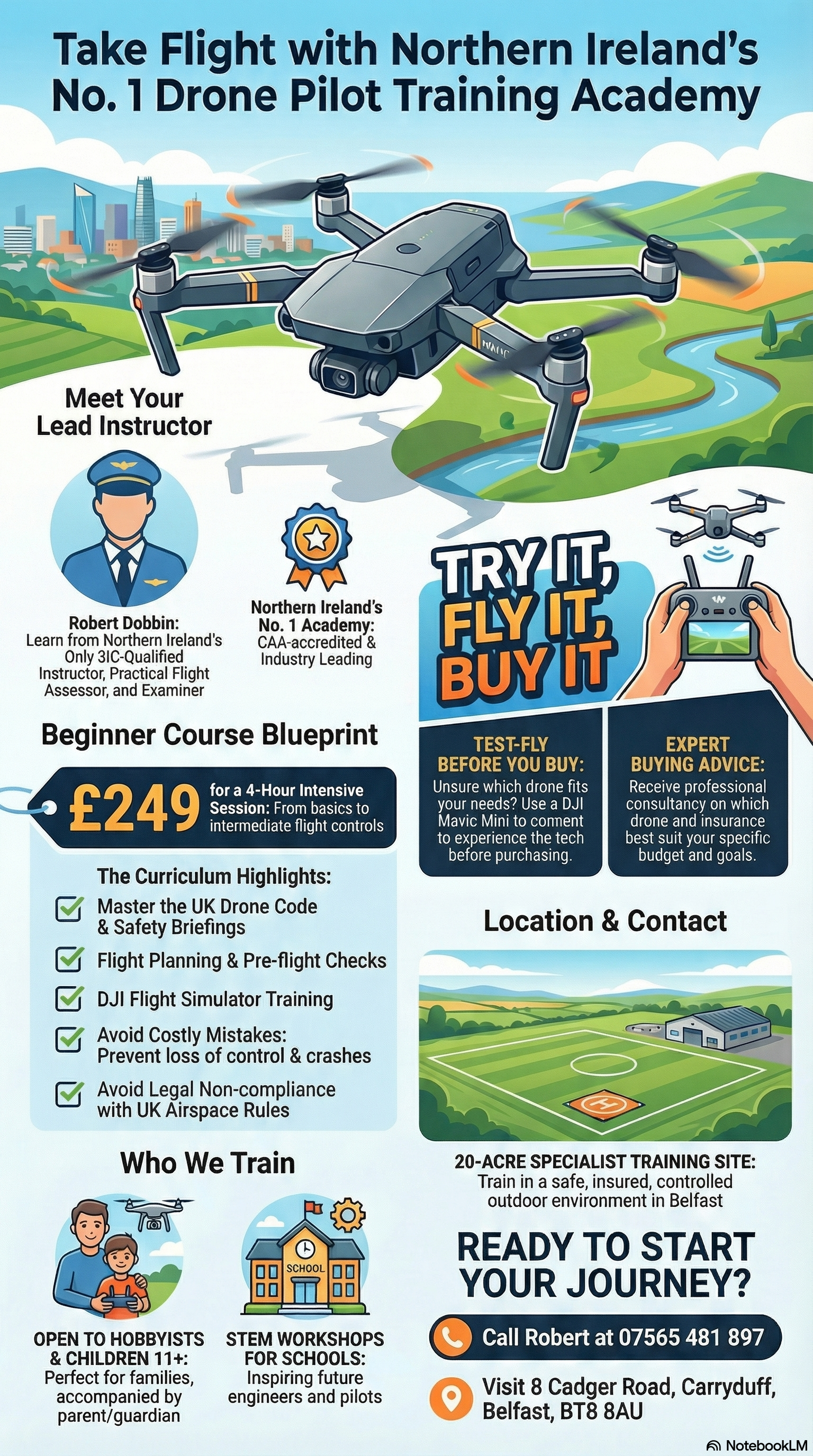 Drone Pilot Training Academy - Beginner Drone Pilot Infographic April 2026