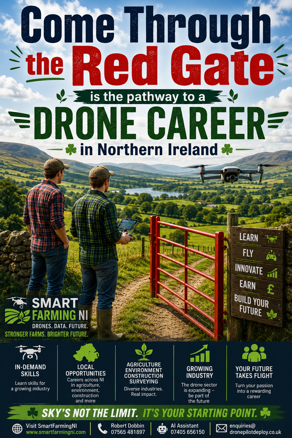 SmartFarmingNI infographic come through the Red Gate