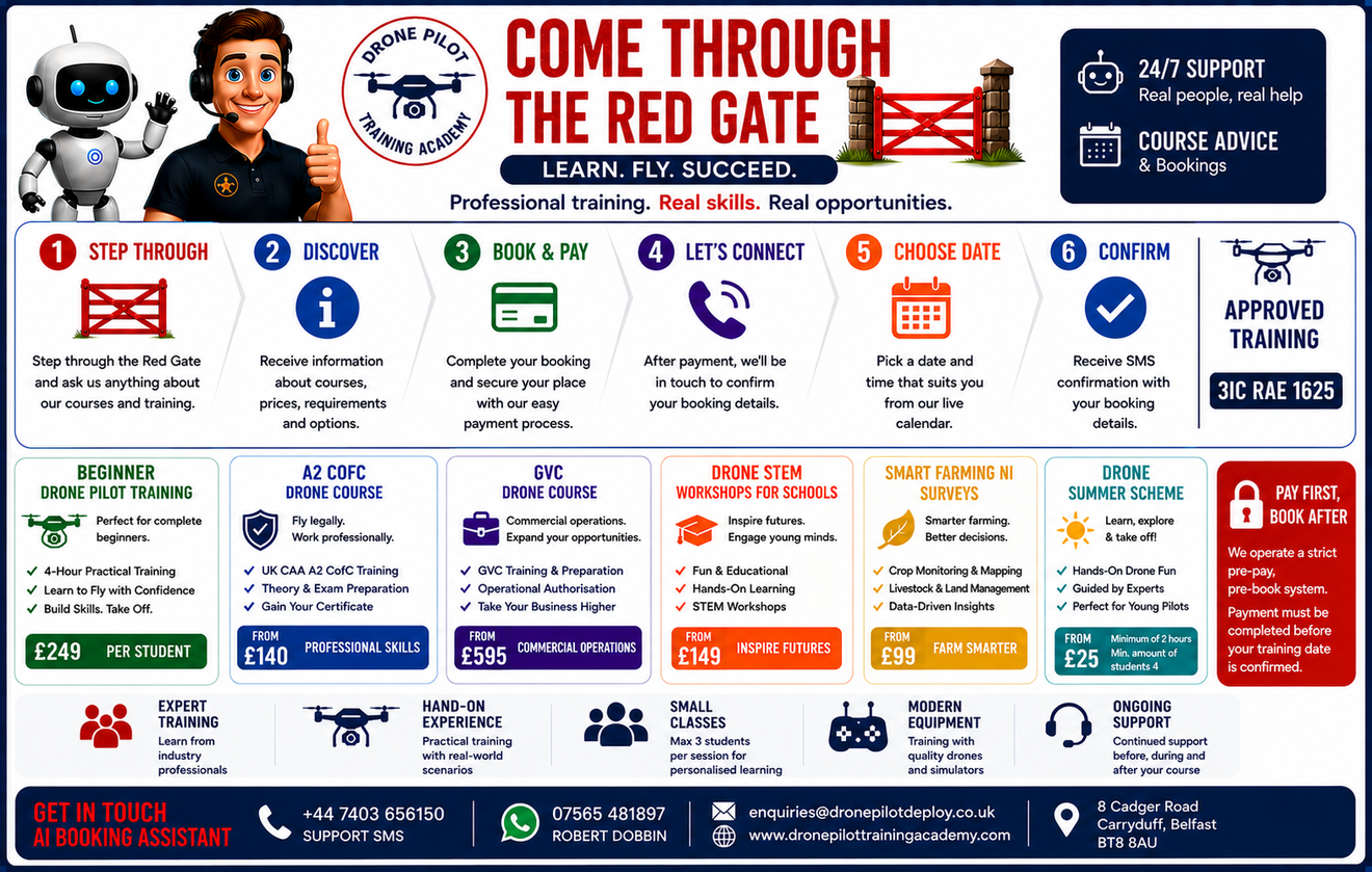 Drone Pilot Training Academy Infographic 