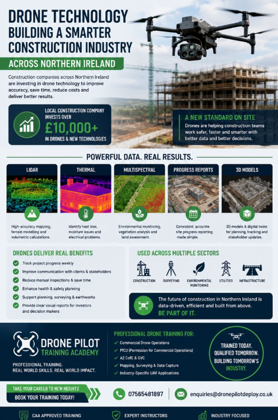 Drone Pilot Training Academy Infographic - Drone Technology Building a Smarter Construction Industry