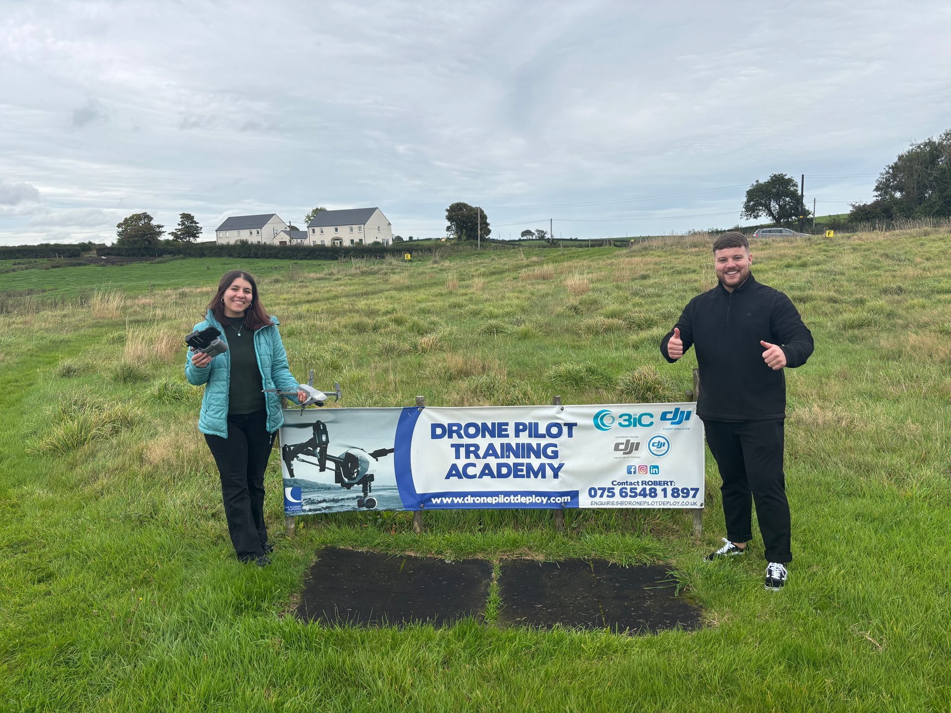Drone  Pilot Training Academy - Congratulations to Sara & Chris who successfully passed their GVC exam today 19.09.2025.  