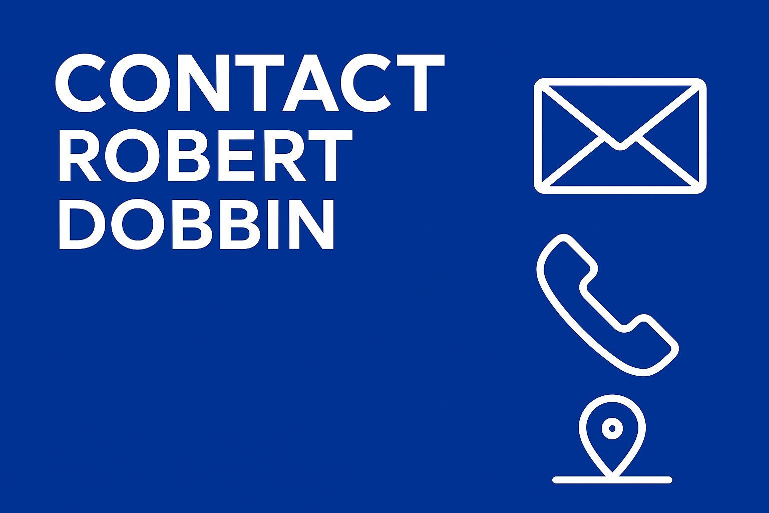 Contact Robert Dobbin Here Header Infographic