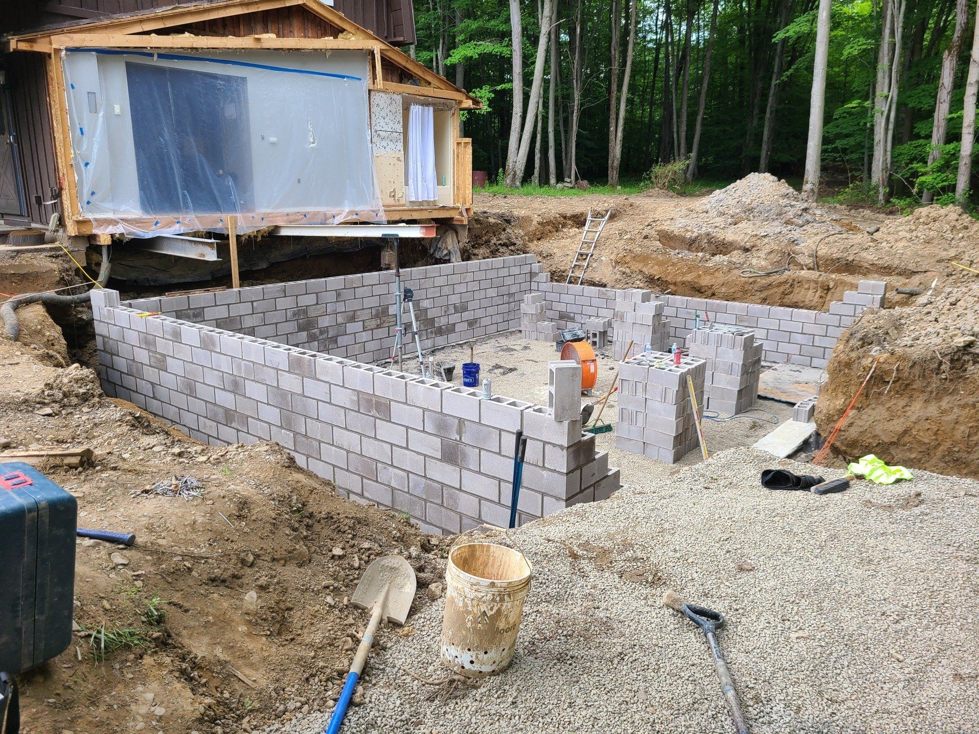 foundation being built