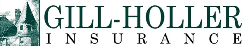 Gill-Holler Insurance logo with green text and a small building graphic on a white background