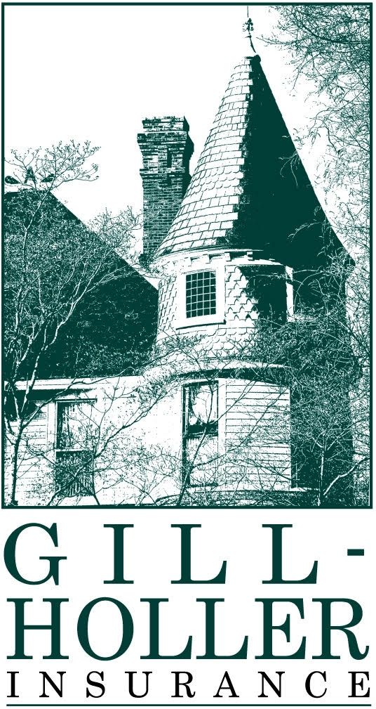 Gill-Holler Insurance logo with a teal house and roofline illustration above the company name