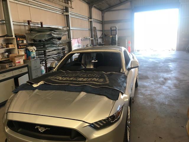 Mustang With New Windscreen — Vehicle And Machinery Windscreens In Tamworth, NSW