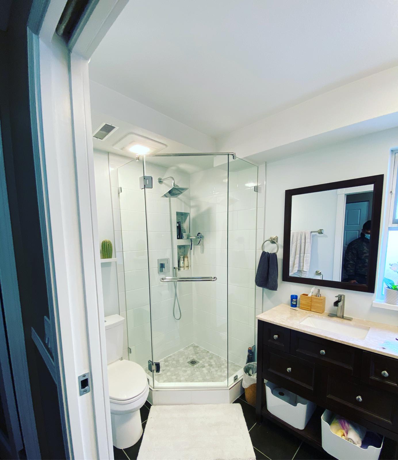 neo angle shower door