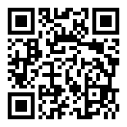 Black-and-white QR code on a white background