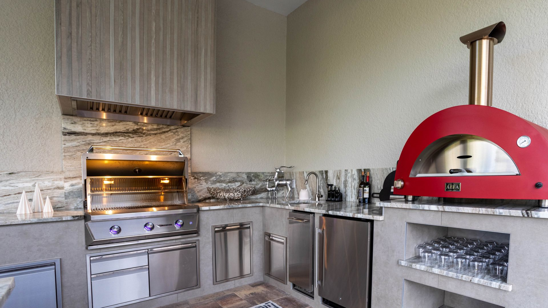 Alfa pizza oven outdoor kitchen Naples FL