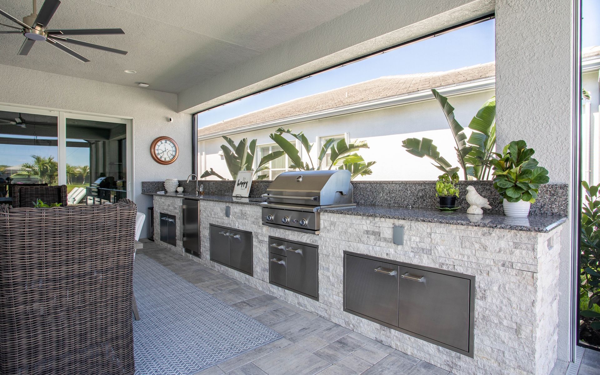 outdoor kitchen delta heat grill estero, fl