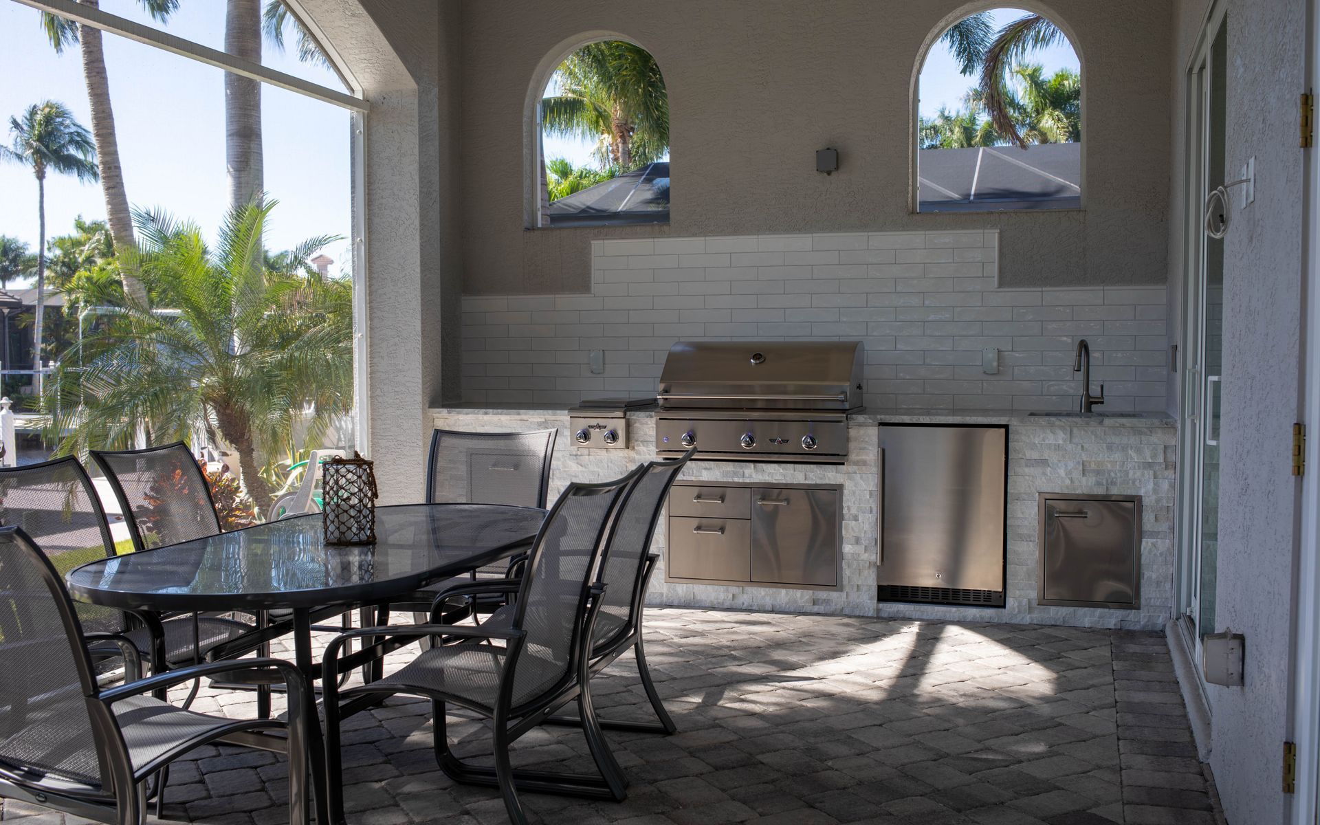 Custom Outdoor Kitchen Delta Heat Side Burner & Grill Punta Gorda, FL