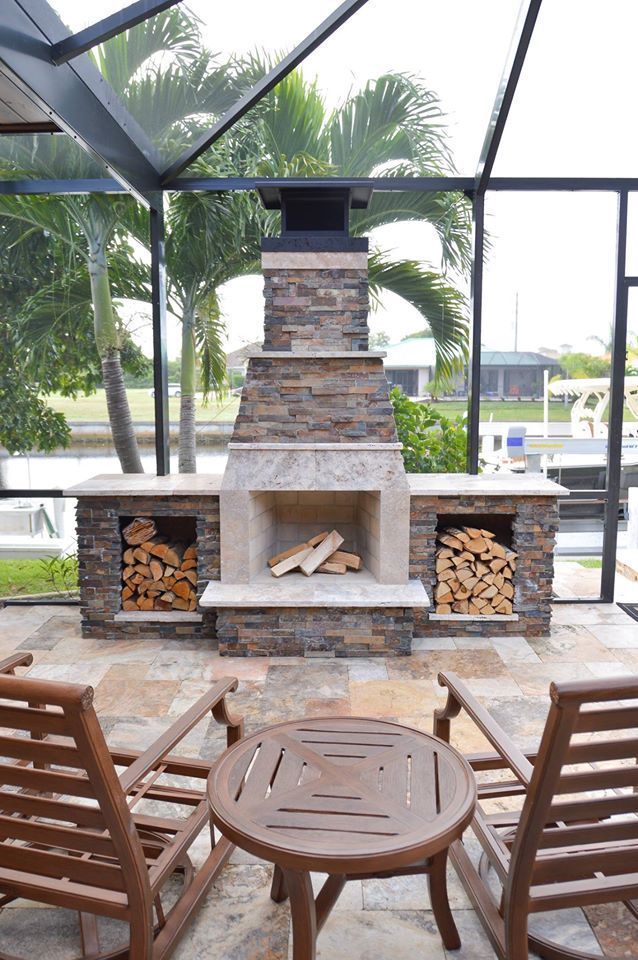 outdoor wood fireplace punta gorda, fl