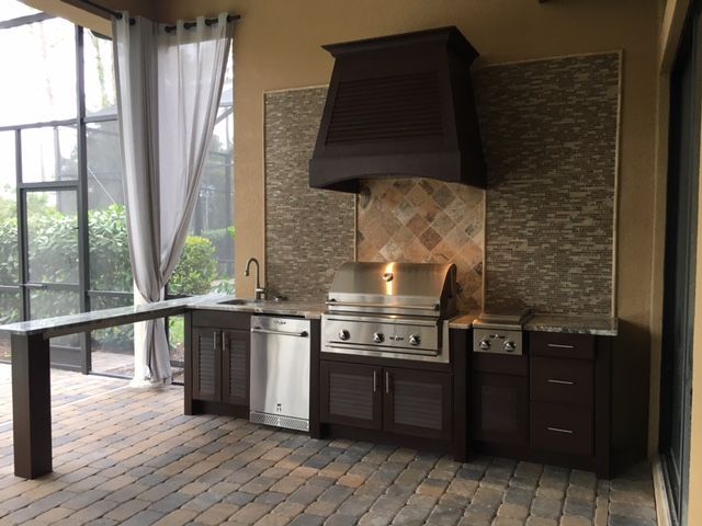HDPE polymer outdoor kitchen Naples FL