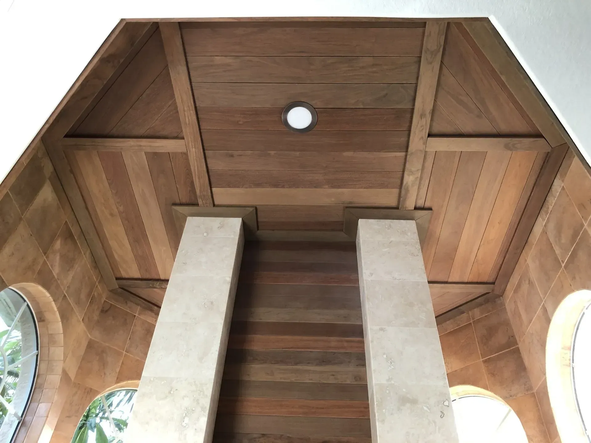 Brazilian teak wood ceiling