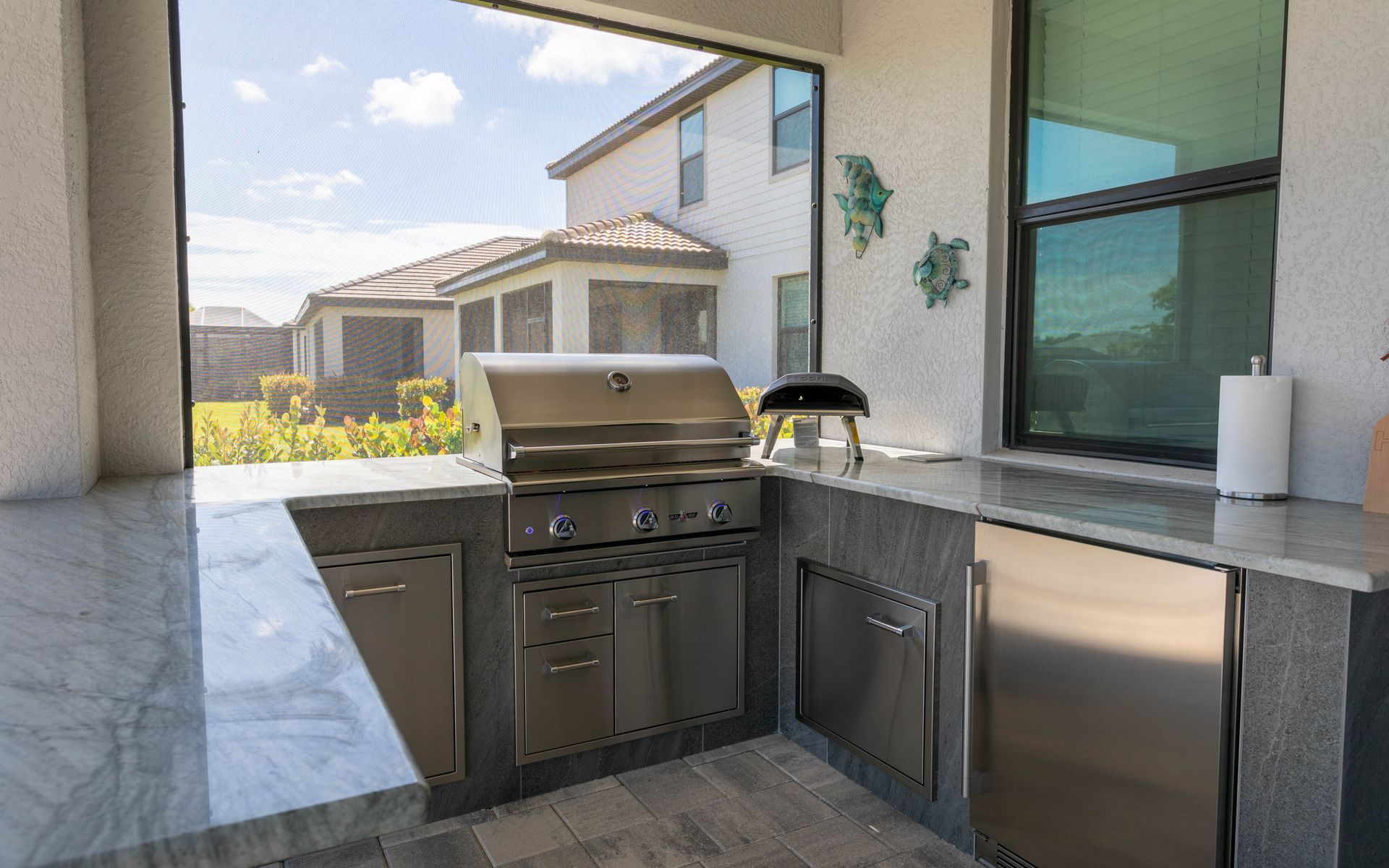 cost of u-shape outdoor kitchen Estero FL