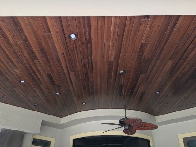 Synergy Chardonnay wood ceiling Naples FL