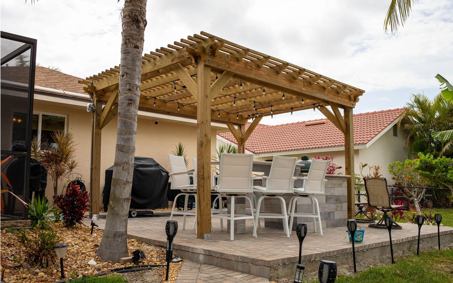 PT wood pergola Cape Coral FL