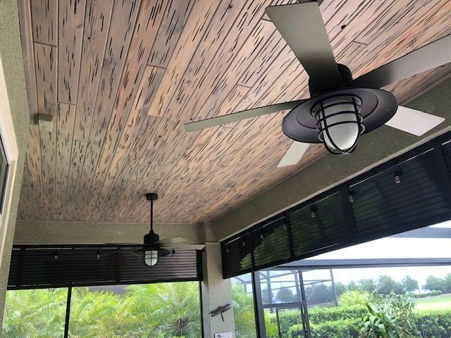 Cypress Pecky wood ceiling Verandah
