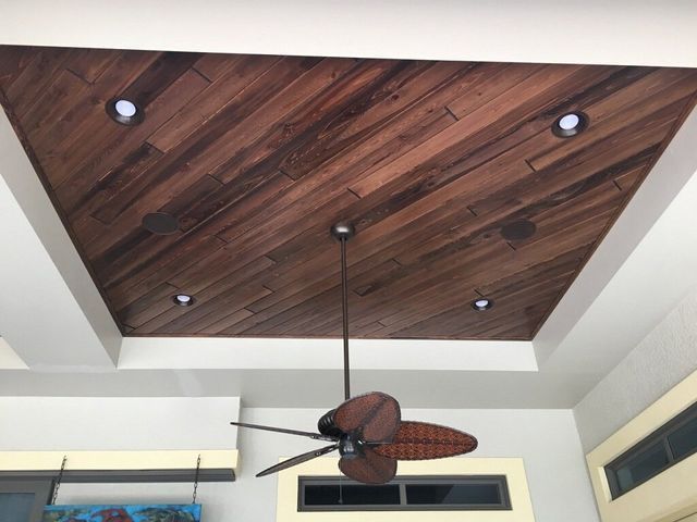 Synergy Chardonnay wood ceiling Naples FL