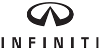 INFINITI logo with black wordmark and emblem on a white background