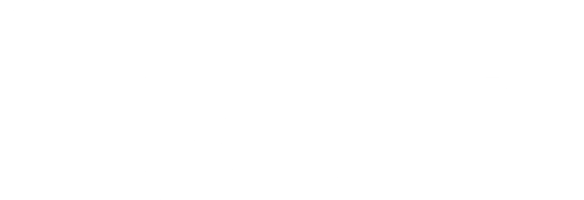 Rockingham Marina Logo in White with a transparent background