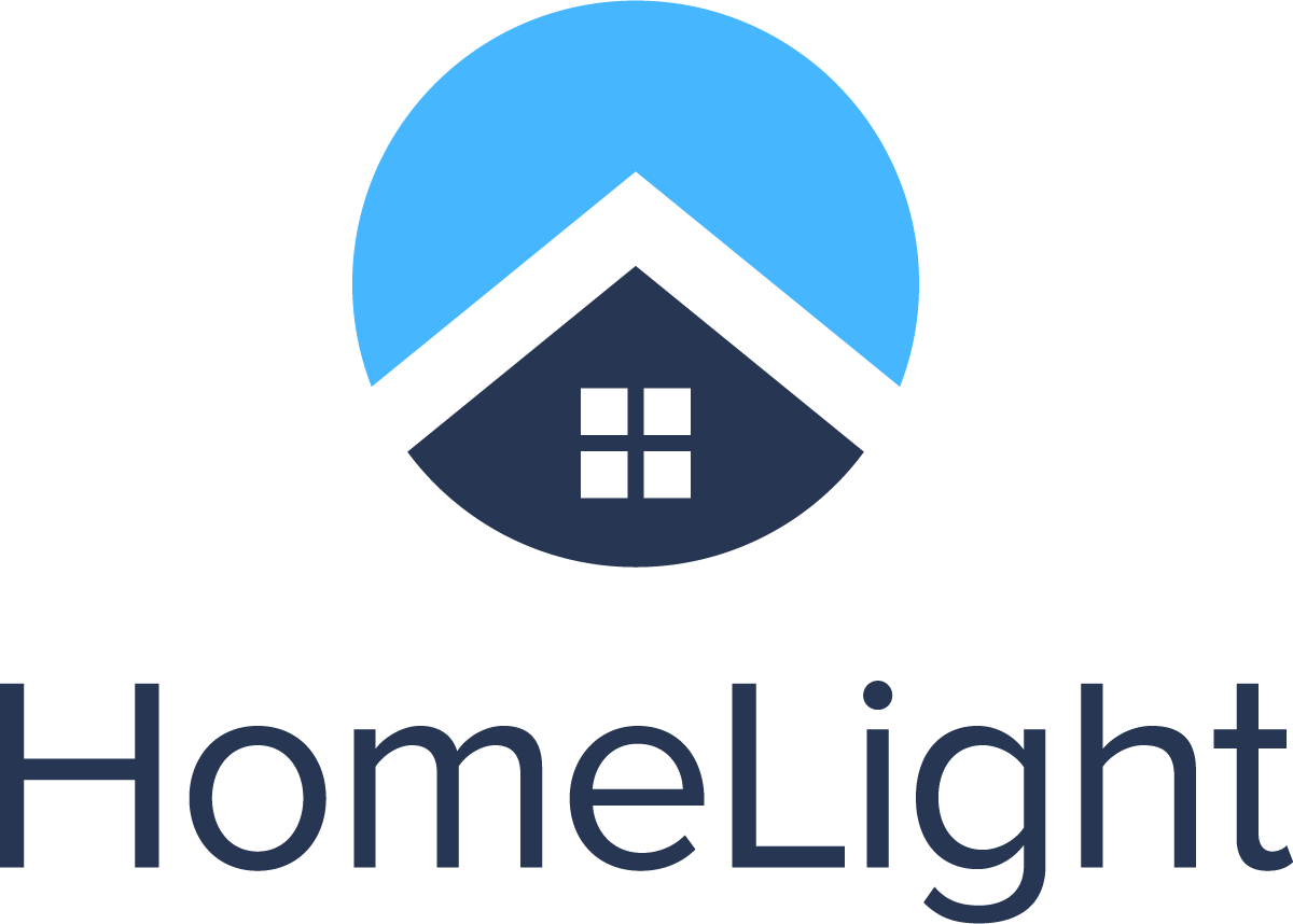 A logo for a company called homelight with a house on it.