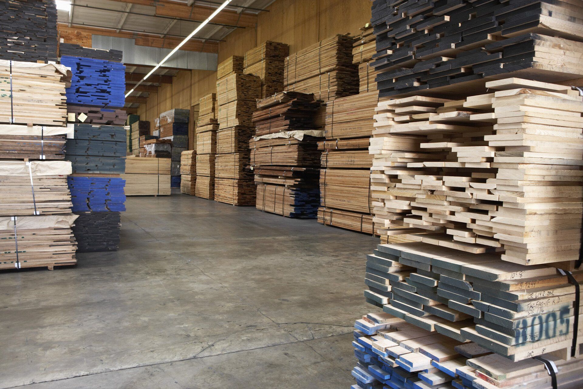 Timber merchants at a garden centre