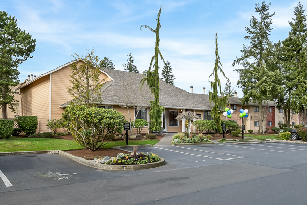 Photo of community parking lot